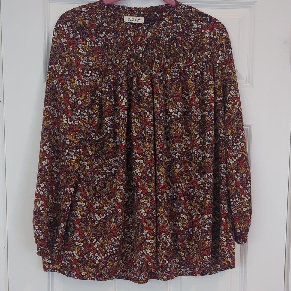 Molly Bracken Multicolor Floral Blouse